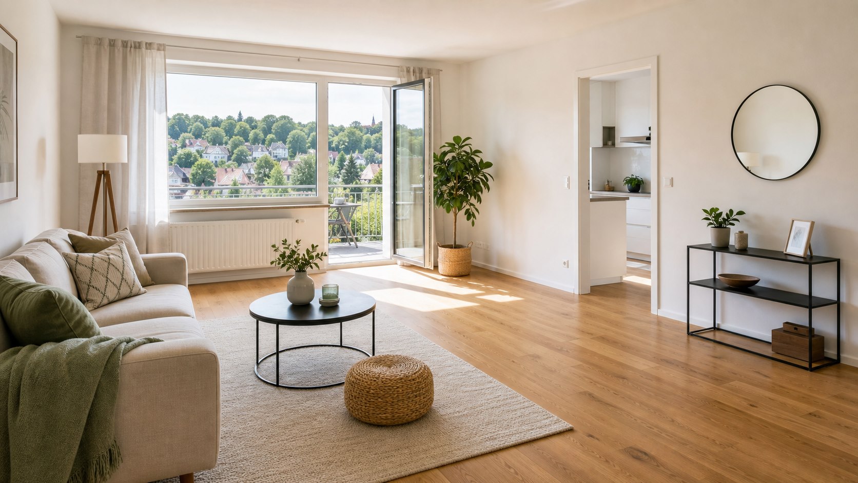 Helle Stadtwohnung mit Balkon am Michelsberg